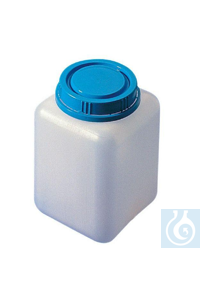 Screw cap jar 1000 ml, HDPE, tamper evident screw cap, 95 x 95 x H 135 mm Screw cap jar 1000 ml,...